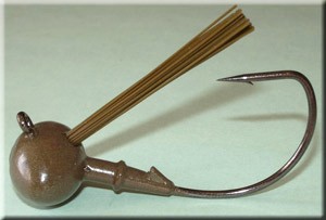 45&deg; Football Jighead with 38108 hook