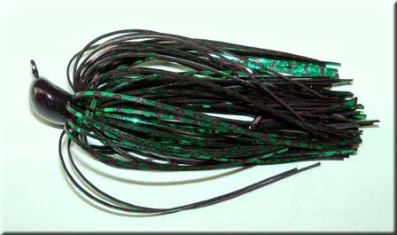 Black -Green Chrome Skirt