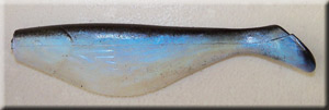 Pearl Blue/Black Back Shad Body