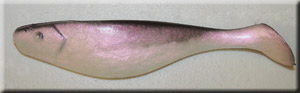 Pearl/Black Back Shad Body