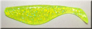 Chartreuse Sparkle Shad Body