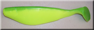 Chartreuse/Blue Back Shad Body