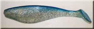 Clear/Blue Back Shad Body