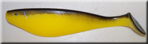 Yellow/Black Back Shad Body